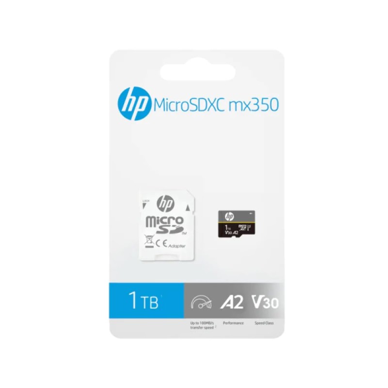 HP Micro SD Card 512GB with Adapter U3 V30 A2 (Gray)