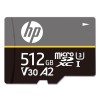 HP Micro SD Card 512GB with Adapter U3 V30 A2 (Gray)