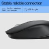 HP S1000 Mouse, 1600 DPI, 2.4Ghz Wireless Connection, Symmetrical Design for Smooth Scrolls, Black (7YA12PA)