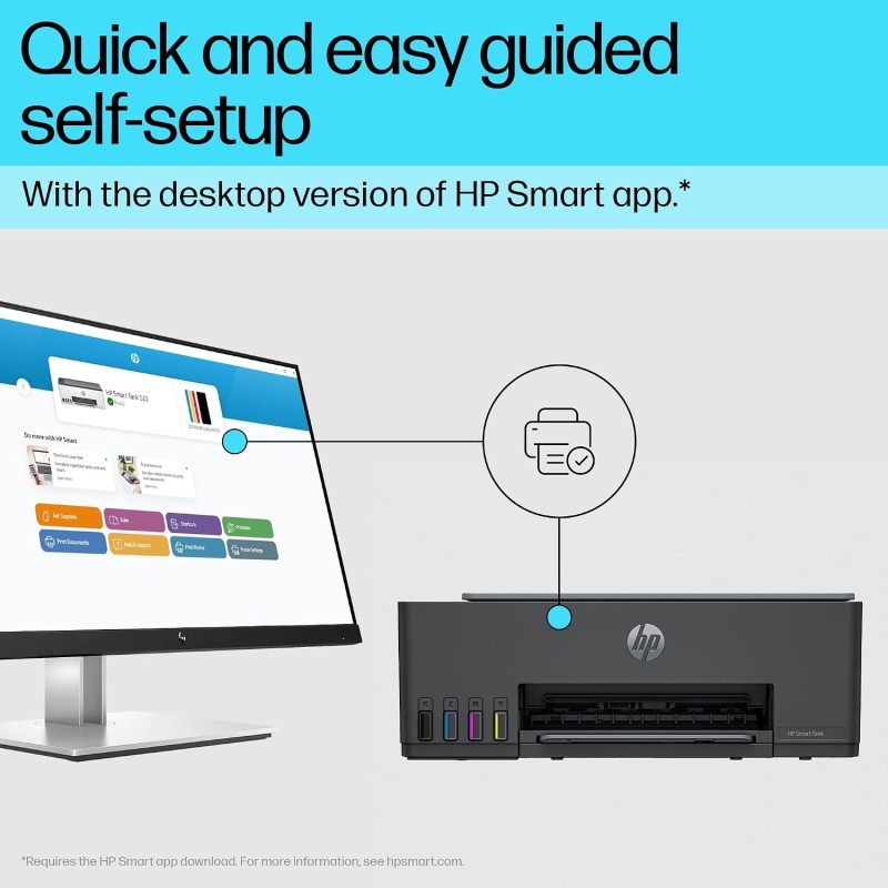 HP Smart Tank 524 All-in-One Colour Printer Up to 4000 Black & 6000 Colour Prints