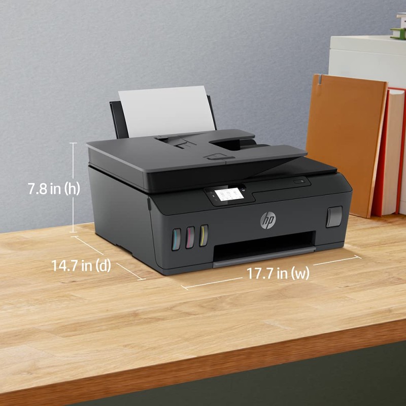 HP Smart Tank 530 All-in-one WiFi Colour Printer with ADF (Upto 18000 Black and 8000 Colour Pages Included in the Box.