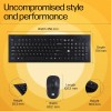 HP USB Wireless Spill Resistance Keyboard and Mouse Combo with 10m Working Range 2.4G Wireless 