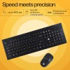 HP USB Wireless Spill Resistance Keyboard and Mouse Combo with 10m Working Range 2.4G Wireless 