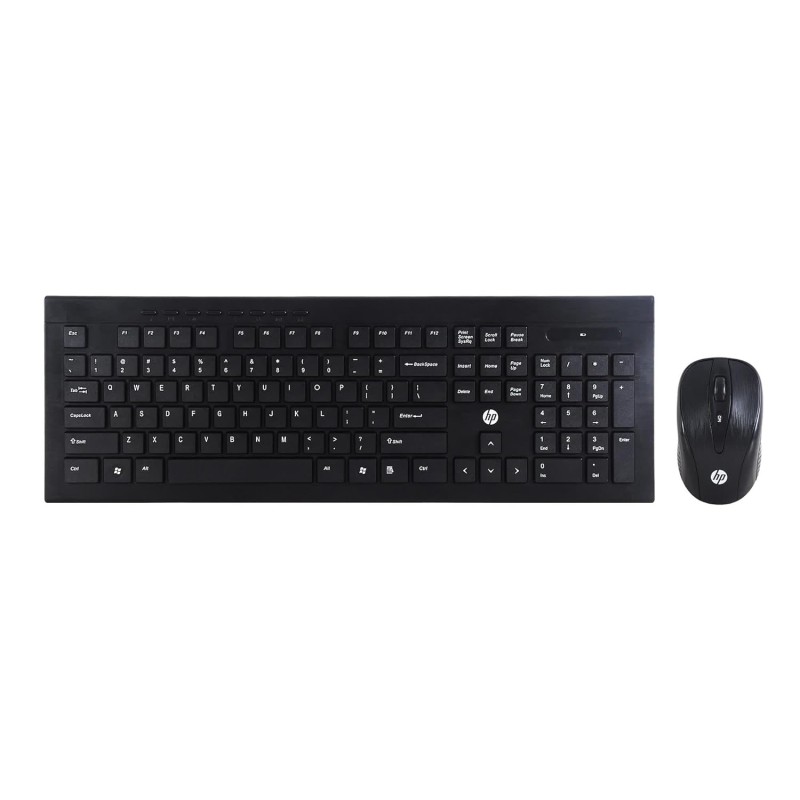 HP USB Wireless Spill Resistance Keyboard and Mouse Combo with 10m Working Range 2.4G Wireless 