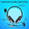 HP Wired On Ear Headphones with Mic with 3.5 Mm Drivers, in-Built Noise Cancelling, Foldable and Adjustable (B4B09PA)