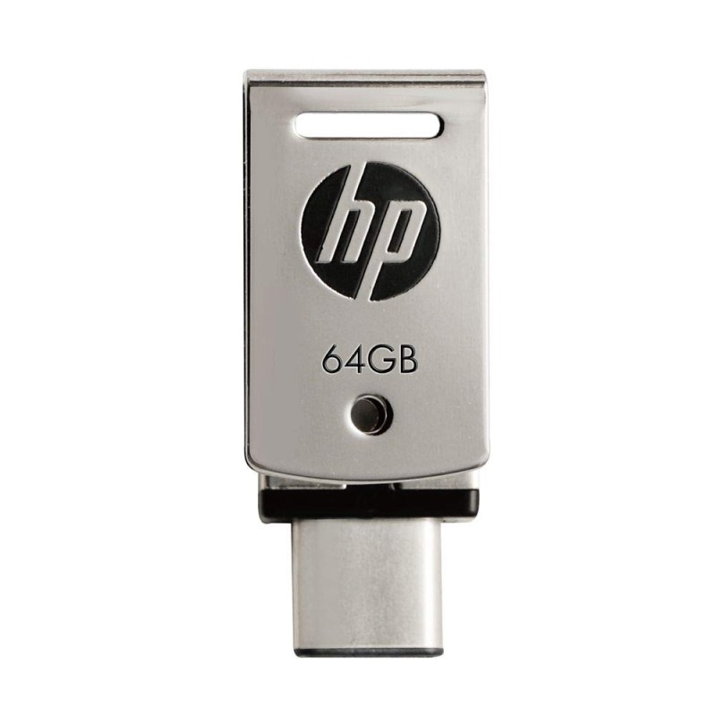 HP X5000M 64 GB OTG Drive Compatible with Netbook, Tablet, Mobile, Television USB 3.1 Metal Case