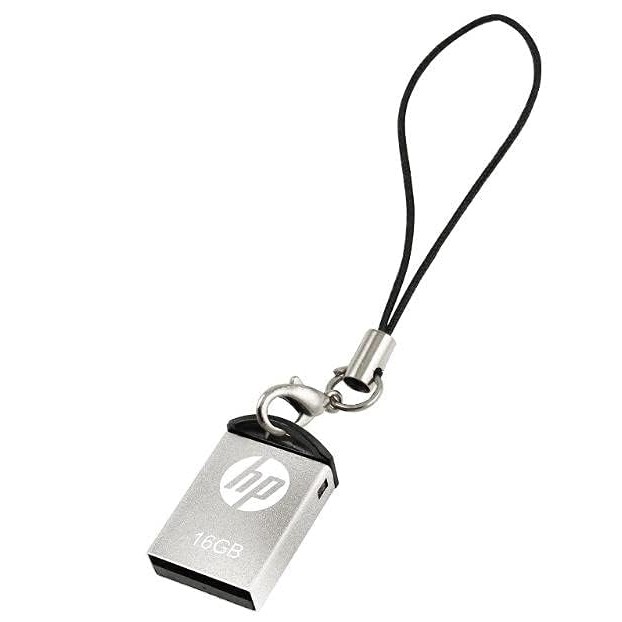 HP v222w 16GB USB 2.0 Pen Drive, Metal Silver