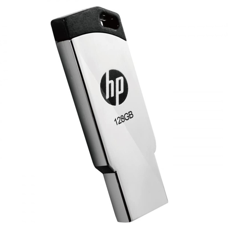 HP v236w 128GB USB 2.0 Flash Drive/Pen Drive, Metal Silver