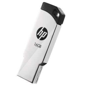 HP v236w 16GB USB 2.0 Pen Drive, Metal Silver