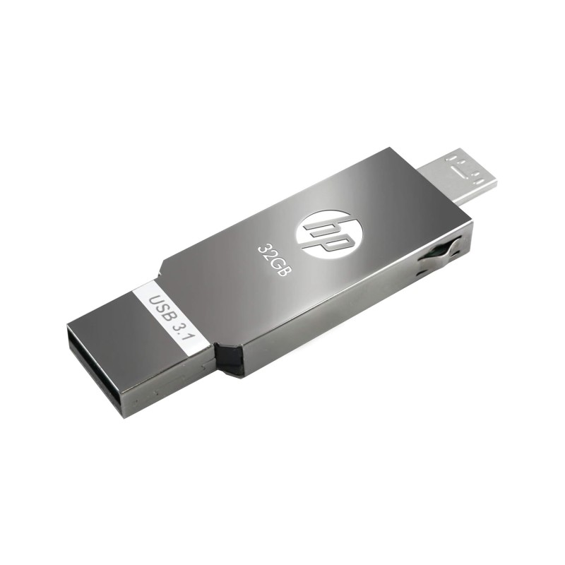 HP x302M 32GB OTG 3.1 USB3.0 Pen Drive (Silver)