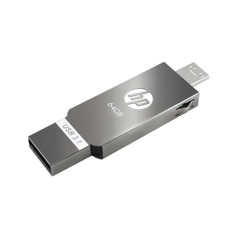 HP x302M 64GB OTG 3.1 USB Pen Drive (Silver)