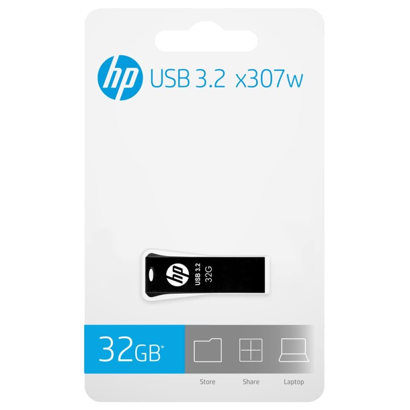 HP x307w 32GB USB 3.2 Pen Drive - Black