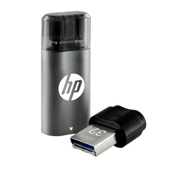 HP x5600B 32GB OTG Type B 3.2 USB Pen Drive (Grey & Black)
