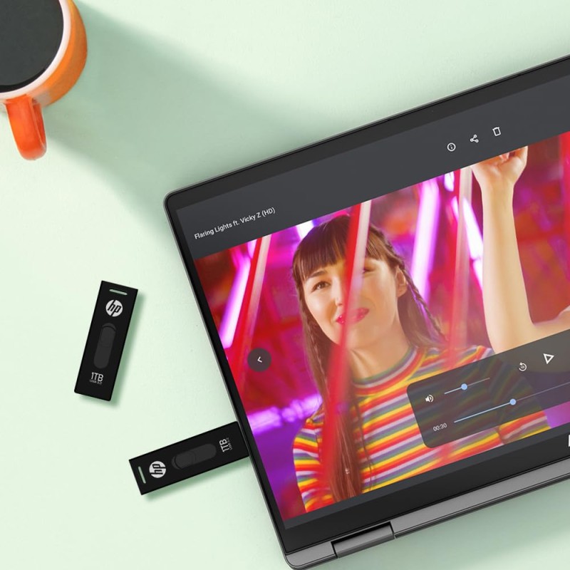 HP x911W USB3.2 SSD Flash Drive 128GB (Read Speed Upto 500 MB/S Write Speed Upto 450 MB/s)
