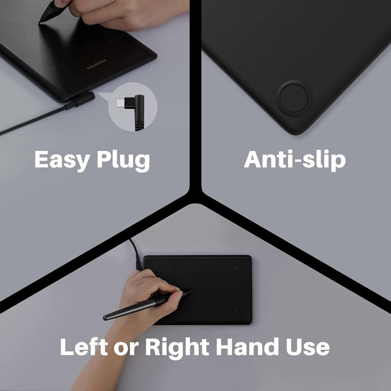 HUION H420X OSU Tablet Graphic Drawing with 8192 Levels Pressure Battery-Free Stylus Black