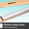 Havells HS4152 Titanium plates professional Hair Straightener; Adjustable temperature with instant heating; For all hair types (Gold)