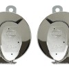 Hella 007728883 Chrome Trumpet Horn Set ( 12V,400/500 Hz,105 -118 dB @ 2m) for Passenger Car