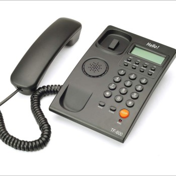 Hello ! TF-600 CLI Caller ID Corded Landline Phone for intercom and EPABX Desk & Wall Mountable (Black) Made in India