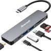 Hiearcool 7 in 1 USB C Hub, MacBook Pro Adapter, 4K HDMI, USB3.0, SD/TF Card Reader, 100W PD, Compatible