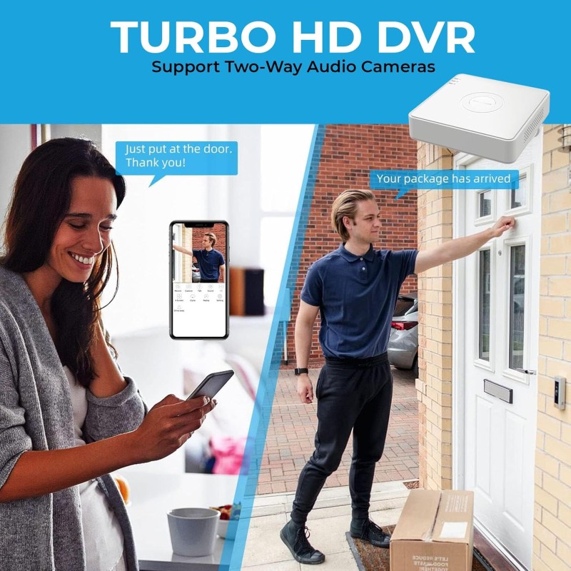 Hikvision DS-7104HGHI-M1/T 4-Channel Turbo HD DVR | 2-Way Audio Support | 1080p Lite Recording | H.265 Pro+ Compression