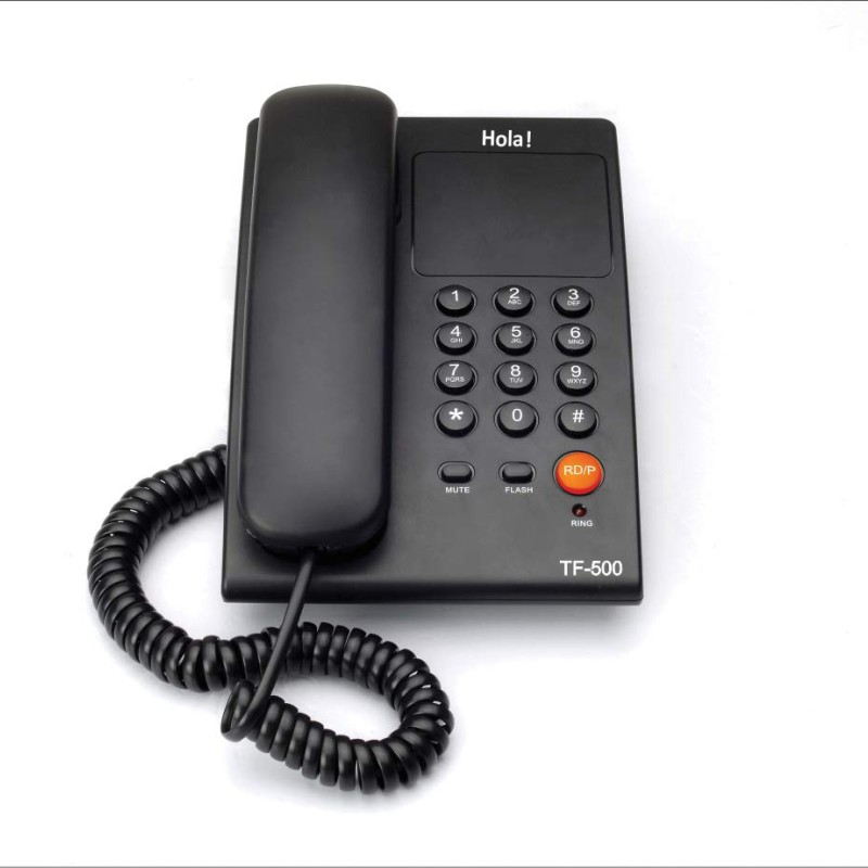 Hola ! TF-500 Basic Corded Landline Phone for intercom and EPABX Desk & Wall Mountable