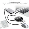 Honeywell Momentum 4-1 USB 3.0 Hub, 1.2 Meter Cable, Max Current 900mA, Transmission Speed 5GBPS, Universally Compatible with All USB PC,