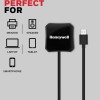 Honeywell Momentum 4-1 USB 3.0 Hub, 1.2 Meter Cable, Max Current 900mA, Transmission Speed 5GBPS, Universally Compatible with All USB PC,