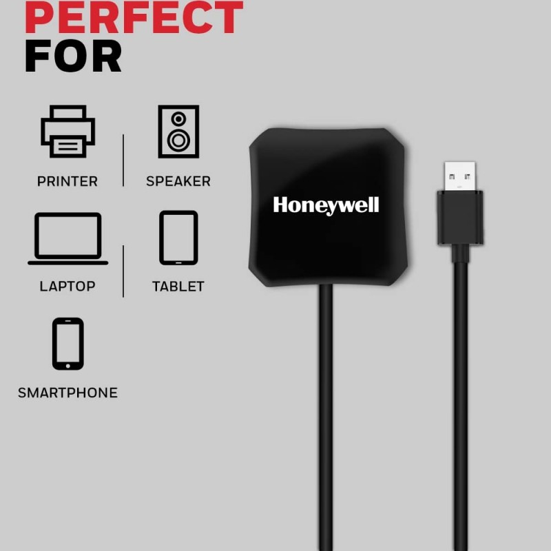 Honeywell Momentum 4-1 USB 3.0 Hub, 1.2 Meter Cable, Max Current 900mA, Transmission Speed 5GBPS, Universally Compatible with All USB PC,