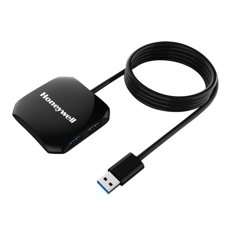 Honeywell Momentum 4-1 USB 3.0 Hub, 1.2 Meter Cable, Max Current 900mA, Transmission Speed 5GBPS, Universally Compatible with All USB PC,