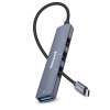 Honeywell Newly Launched 4in1 Ultra Slim Multiport Type C Hub to 1xUSB 3.0 & 3xUSB 2.0 Ports,30cms(1 feet)