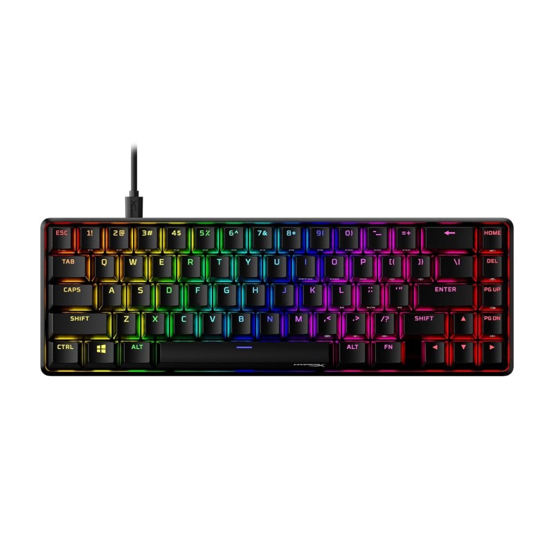 HyperX Alloy Origins 65 Mechanical Gaming Keyboard Aqua Switch - (56R64Aa#Aba), Wired