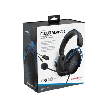 HyperX Cloud Alpha S Wired On Ear Headphones with Mic (Blue)