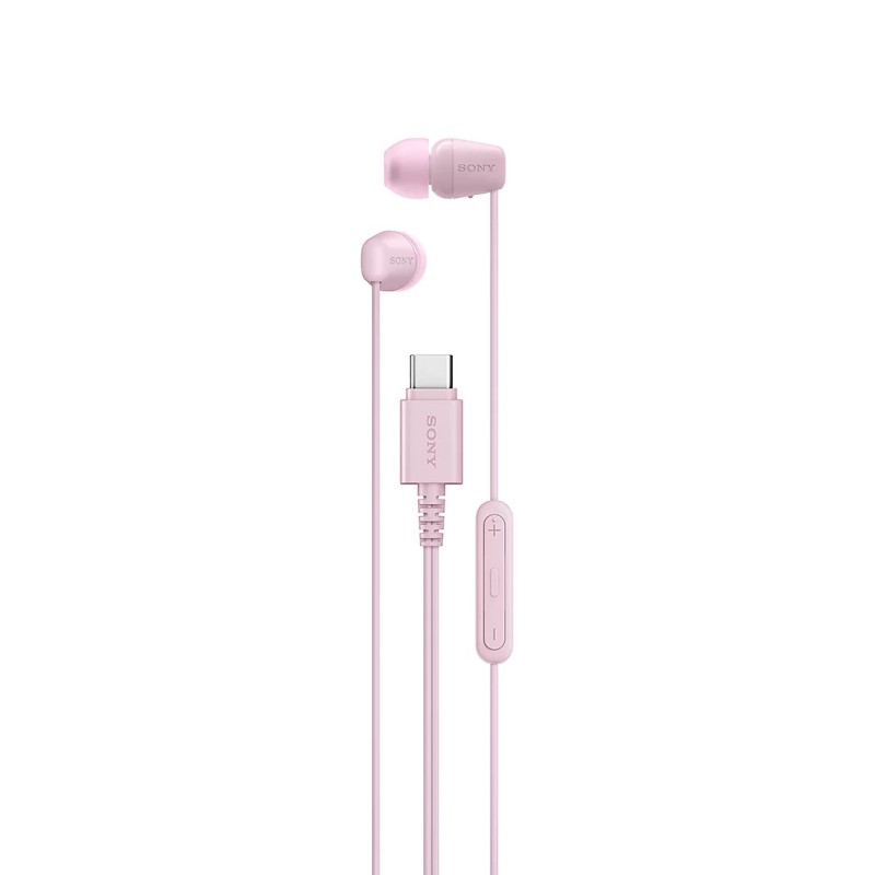 Sony IER-EX15C USB-C Plug, Wired in-Ear Headphones with Mic, Pink