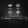 Ikonic Pro Straight Hair Straightener, Black| Floating Ceramic Plates| Nano Titanium Technology| Overheat protection