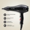 Ikonic Professional Blaze Hair Dryer 1800 Watts-2000 Watts 3 Heat And 2 Speed Setting Combination Powerful Ac Motor Comes Black