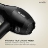 Ikonic Professional Blaze Hair Dryer 1800 Watts-2000 Watts 3 Heat And 2 Speed Setting Combination Powerful Ac Motor Comes Black