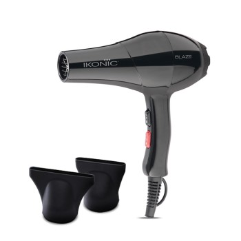 Ikonic Professional Blaze Hair Dryer 1800 Watts-2000 Watts 3 Heat And 2 Speed Setting Combination Powerful Ac Motor Comes Black