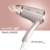 Ikonic Travel Express Foldable Hair Dryer Adustable Two Speed Setting Fast Drying 1400W, Compact Design Travel Friendly, All Hair Type, For Men & Women
