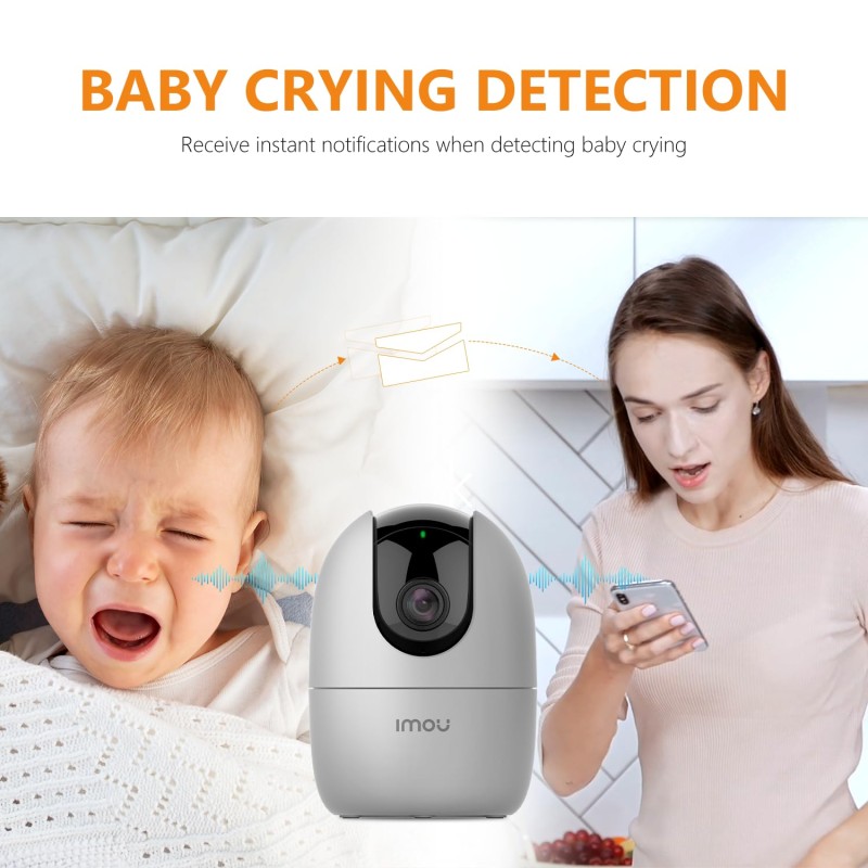 Imou 360° 1080P Full HD Security Camera, Human Detection, Motion Tracking, 2-Way Audio, Night Vision, Dome Camera