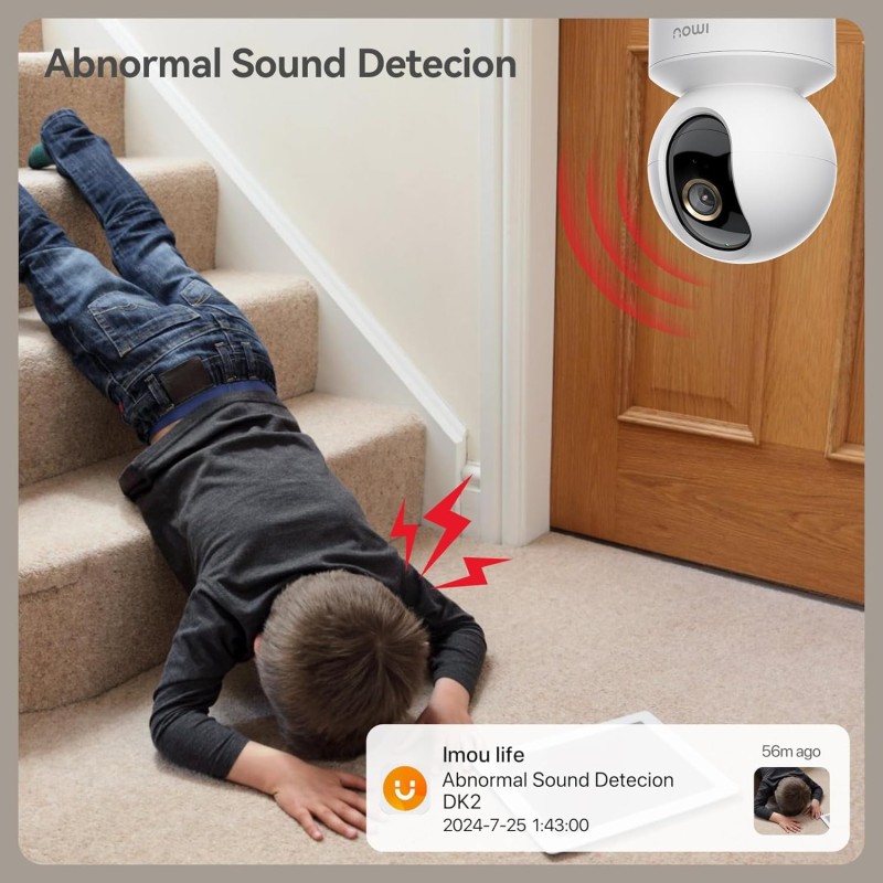 Imou 4MP 2.5K QHD Image Smart CCTV Security WiFi Camera for Home, 360° Coverage, AI Human Detection