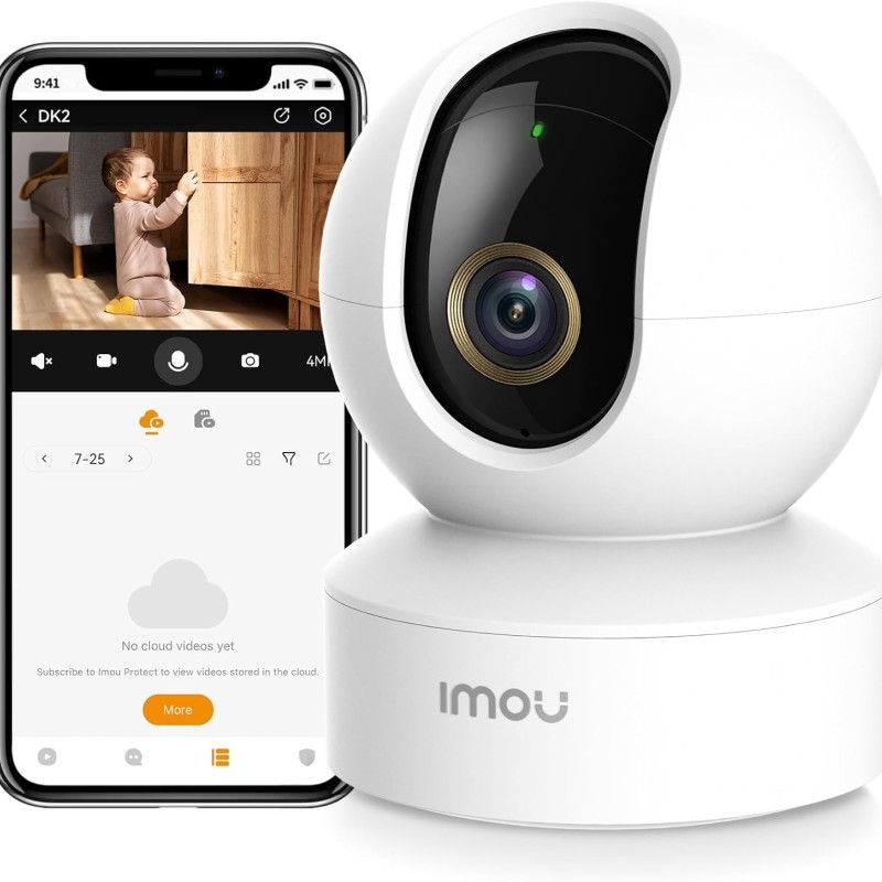 Imou 4MP 2.5K QHD Image Smart CCTV Security WiFi Camera for Home, 360° Coverage, AI Human Detection