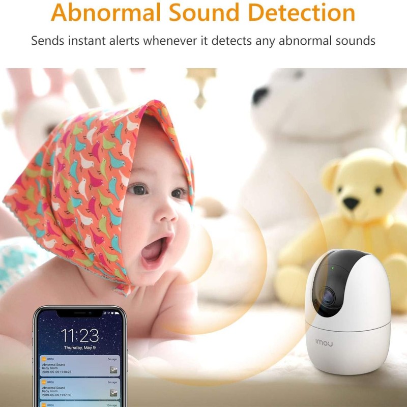 Imou Indoor Wi-Fi Security Camera, 1080P Pan/Tilt Dome Camera, Home Surveillance Camera