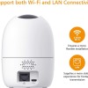 Imou Indoor Wi-Fi Security Camera, 1080P Pan/Tilt Dome Camera, Home Surveillance Camera