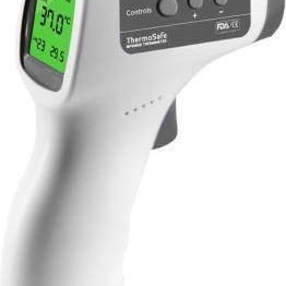 Intex Non-contact FDA Approved Digital Infrared Thermometer Temperature Gun -32°C to 42°C(89.6-109.4℉) with LCD Display (white grey)