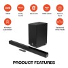 JBL Cinema SB190 Deep Bass, Dolby Atmos Soundbar with Wireless Subwoofer for Extra Deep Bass, 2.1 Channel (380W)