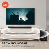 JBL Cinema SB271, Dolby Digital Soundbar with Wireless Subwoofer for Extra Deep Bass, 2.1 Channel Home Theatre (220W)