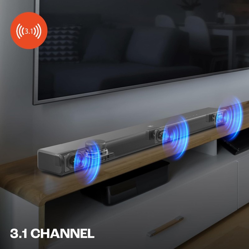 JBL Cinema SB510, Dolby Audio Soundbar with Built-in Subwoofer for Deep Bass, 3.1 Channel with Racetrack Drivers (200W)