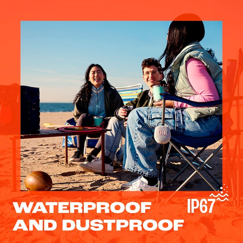 JBL Clip 5 - Ultra-Portable, Waterproof & Dustproof Bluetooth Speaker, Big Pro Sound with punchy bass, Integrated carabiner, Up to 12 Hours of Play, Made in part with recycled materials (Pink)