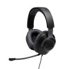 JBL Quantum 100 Wired Over Ear Gaming Headphones with Mic, 40mm Realistic Dynamic Drivers, Detachable Boom Mic, 1kHz Sensitivity, Memory Foam Cushioning, PC/Mobile/PS/Xbox/Nintendo/VR Compatible-Black