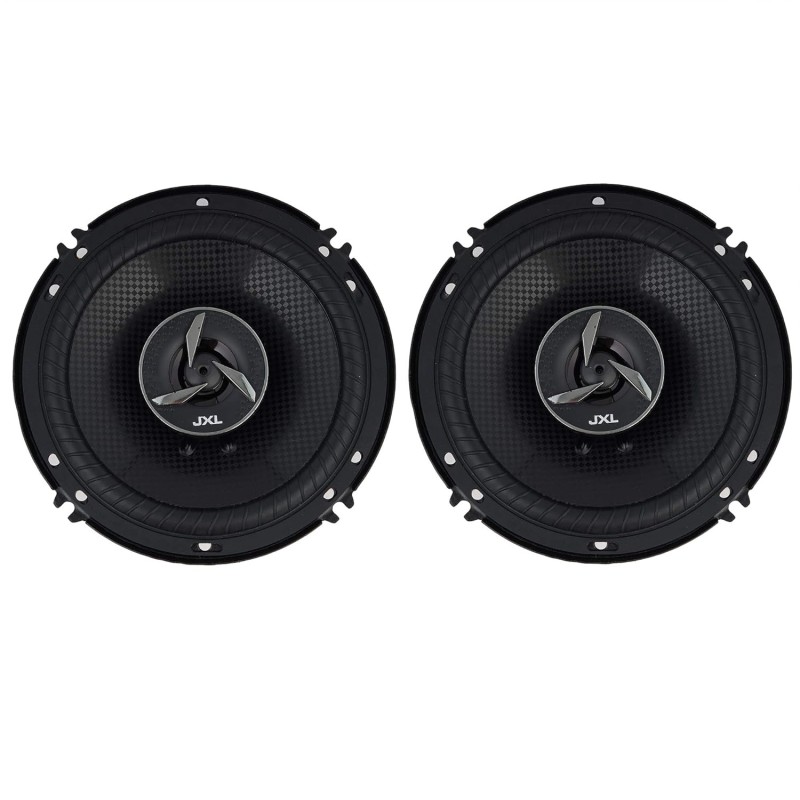 JXL 1690 High Performance 3 Way 6 Inch Coaxial Car Speaker with Inbuilt PEI Car Tweeter and HOP Woofer 600W MAX Pair (Black)
